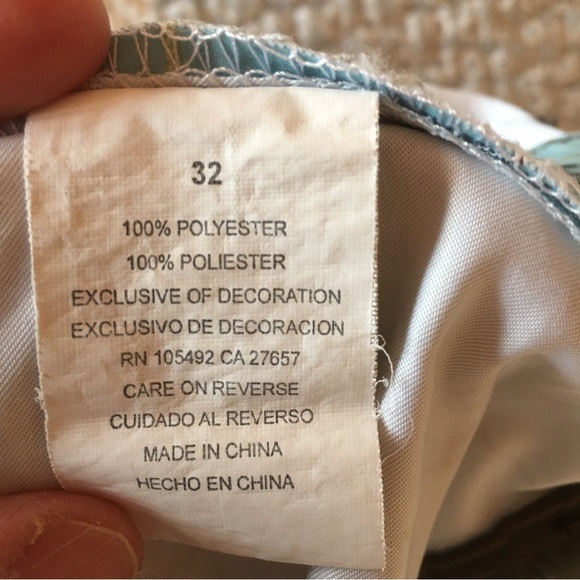 Red Sand Men’s Blue Plaid Swim Board Shorts Size 32 - Picture 7 of 8